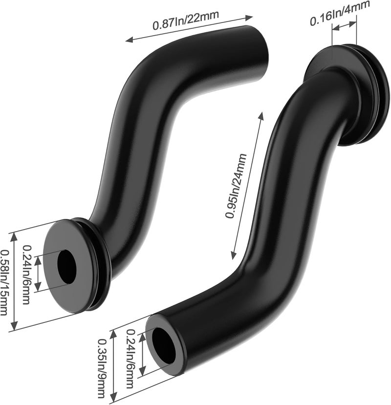 A.I.FORCE 2Pcs Fuel Pump Vacuum Hose 793147 with Clamps, Compatible with Briggs & Stratton 401000 405000 406000 Engines, John Deere LA130–LA175 D110–D125, Husqvarna 2246 LS, Sears DYS 4500 Lawn Tractor - Image 2